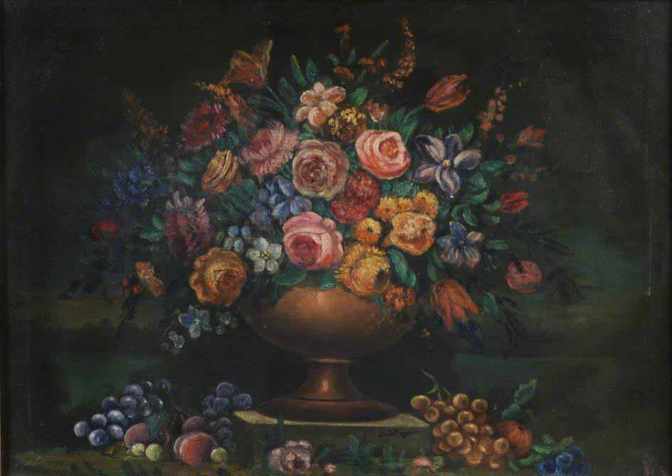 Johann Wilhelm Preyer Vase filled with flowers